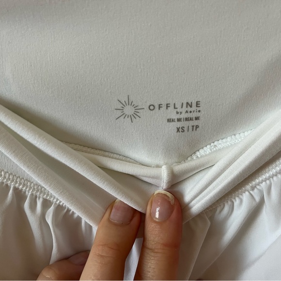 Aerie offline new with tags white athletic shorts. - Picture 2 of 7